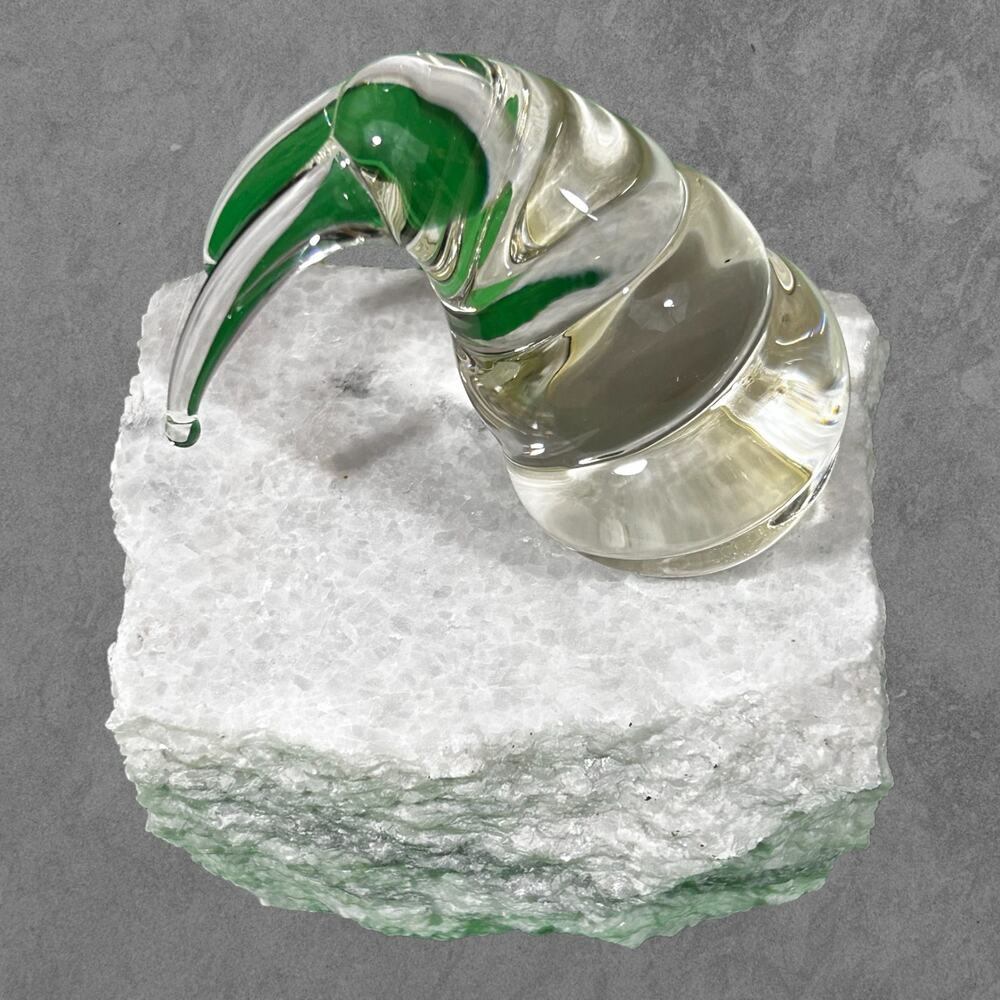 Walrus Figurine Glass "Tusks" Limited Edition #28 Handmade Chodirker & Price